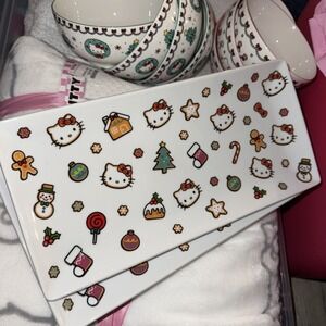 Nwt Sanrio‎ Hello Kitty Merry Christmas Ceramic Serving Platter 13.5"W x 6.5"L